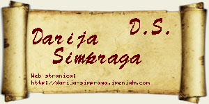 Darija Šimpraga vizit kartica